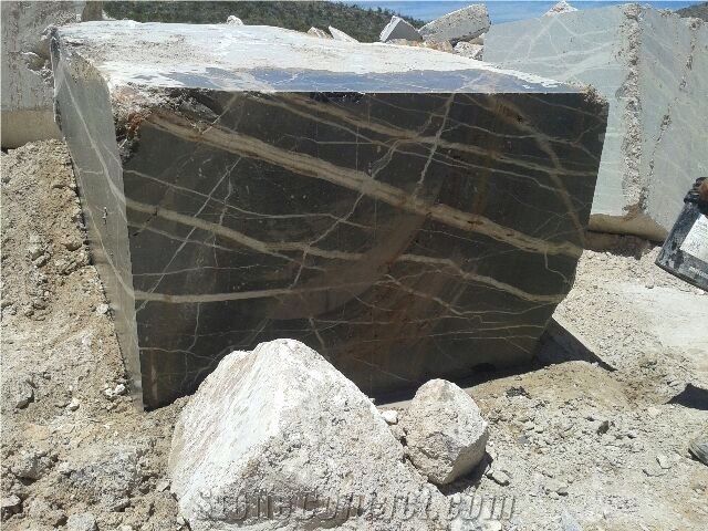 Black Thunder Marble Blocks, Mexico Black Marble