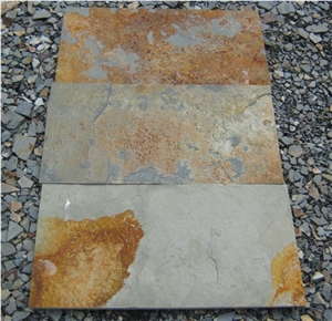 Rustic Slate Tile, Yellow Slate Tiles & Slab