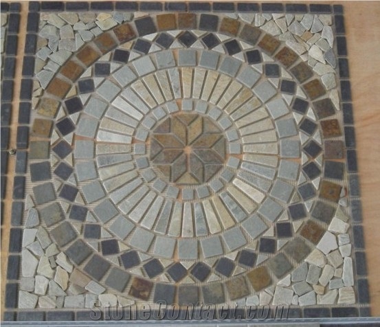 Slate Mosaic Floor Pattern