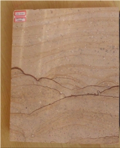 Wooden Wave Sandstone, Yellow Sandstone Wall Slabs & Tiles