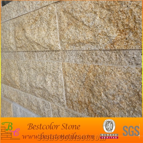 G682 Rusty Granite Mushroom Stone Wall Claddings, G682 Yellow Granite Mushroom Stone