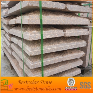 Jiangxi Red Granite Mushroom Stone Wall Cladding Panels