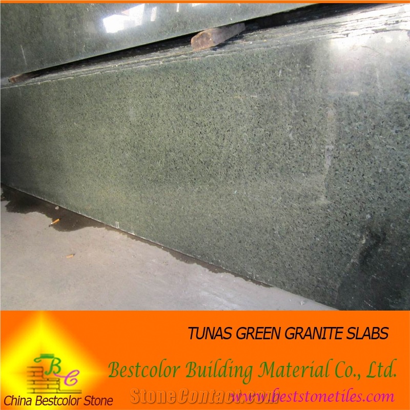 Tunas Green Granite Slabs&Tiles, China Green Granite