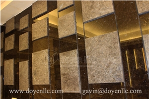 Antique Brown Polished and Flamed Granite Walling Tiles