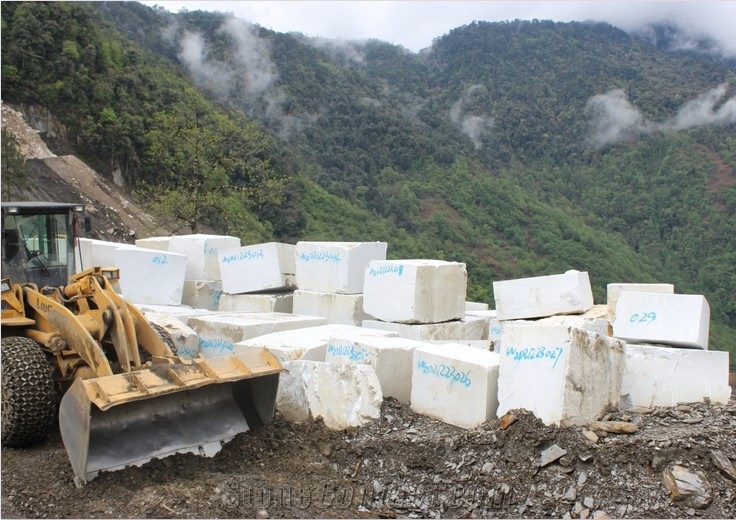Polished Yunnan White Marble Slabs & Tiles,China White Marble