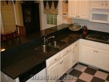 Africa Black Granite Kitchen Countertops, Natural Black Granite Kitchen Countertops