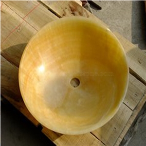 Rosin Yellow Onyx Sink
