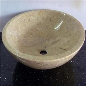 Sahara Beige Marble Sink