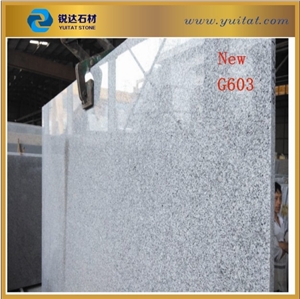 Chinese Cheapest Grey Material G603 Polished Slab, G603 Grey Granite Slabs & Tiles