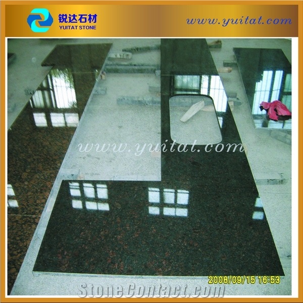Tan Brown Ogee Edge Laminated Countertop, Good Quality Most Cheapest Brown Granite Countertops