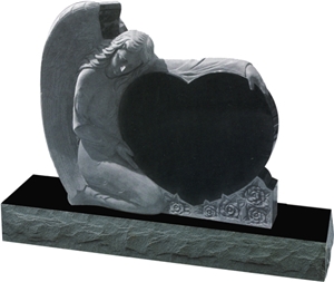 High Quality Gravestone in China Hebei Black Granite