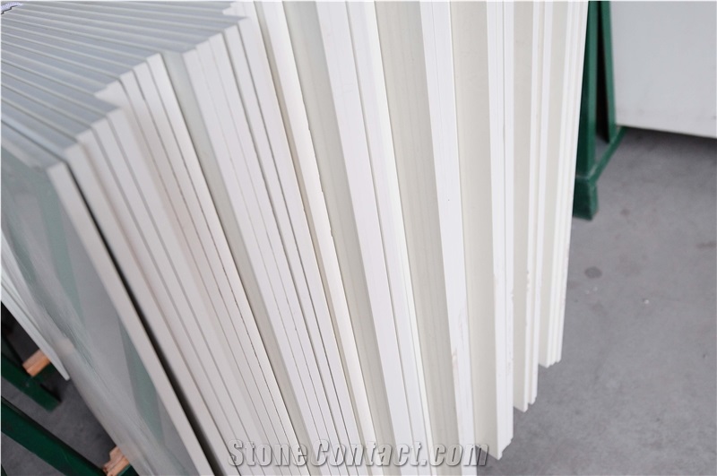 White Beige Nano Crystallized Glass Stone Panels Project Slabs Solid Suface Interior Stone Tile