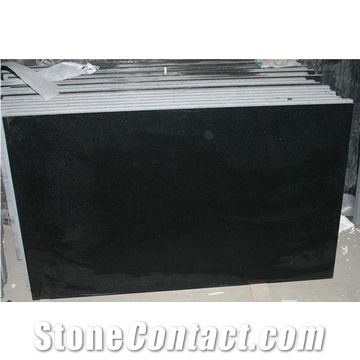 Black Granite Tiles in Pure Color, Suitable for Floor Covering