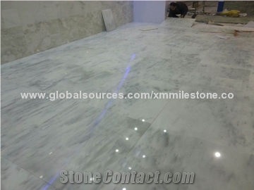 Chinese Cloudy White Marble for Floor Tile, 100+ Varieties for Selection