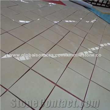New Cream Marfil Marble Tile from China Factory with High-End Finishing, Low Processing Cost