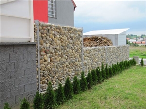 Stone-Filled Garden Fences