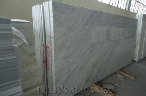 Bianco Carrara Cd Marble Slabs, Italy White Marble