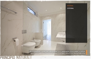 Bianco Carrara Statuary Extra Bathroom Design