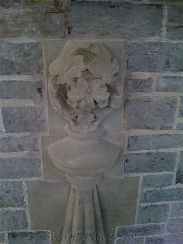 Stone Carving Ornaments, Stoke Ground Base Bed Bath Stone Beige Limestone Building & Walling