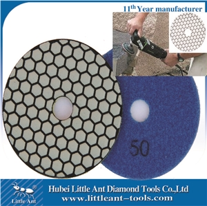 100mm/4" Diamond Polishing Pad for Marble Dry Use