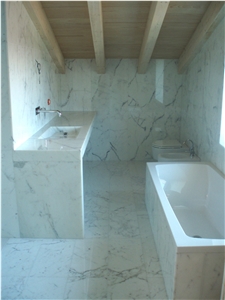 Bianco Carrara a Marble Bathroom Design