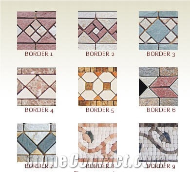 Mosaic Border Wall and Floor Tiles