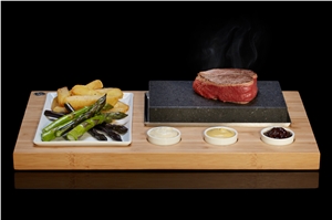 Lava Rock Cooking Grill Sets‎, Sizzling Steak Lava Stone Set, Steak Cooking Stones, Kitchen Accessories