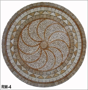 Travertine Mix Mosaic Medallion