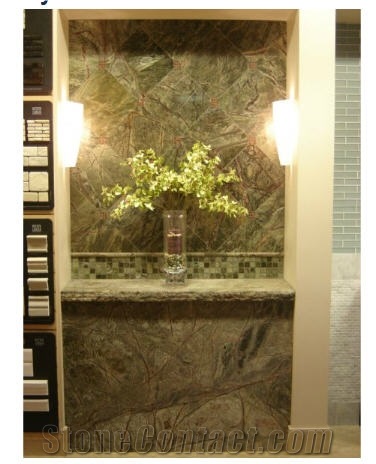 Rain Forest Green Marble Wall Tiles