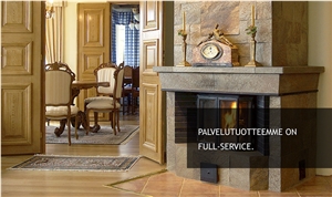 Nilsiae Quartzite Fireplace Design