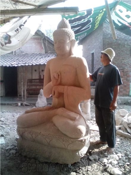 Budha, Stones Grey Basalt Sculpture & Statue