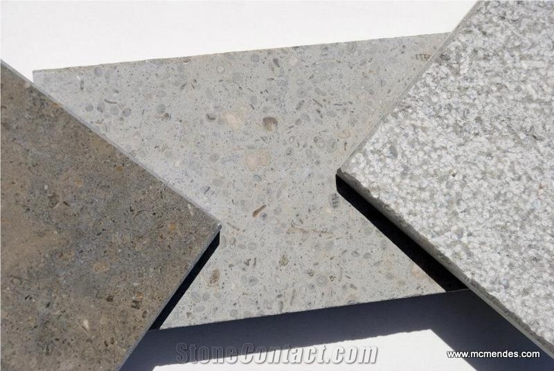 Limestone Gris Slabs & Tiles, Portugal Blue Limestone