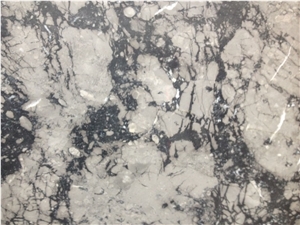 Chinese Grey Wolf Marble Slab Tiles, China Grey Marble