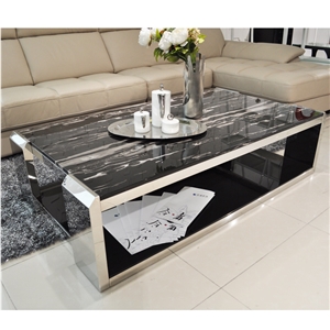 Chinese Silver Dragon Black Marble Tile,China Black Marble