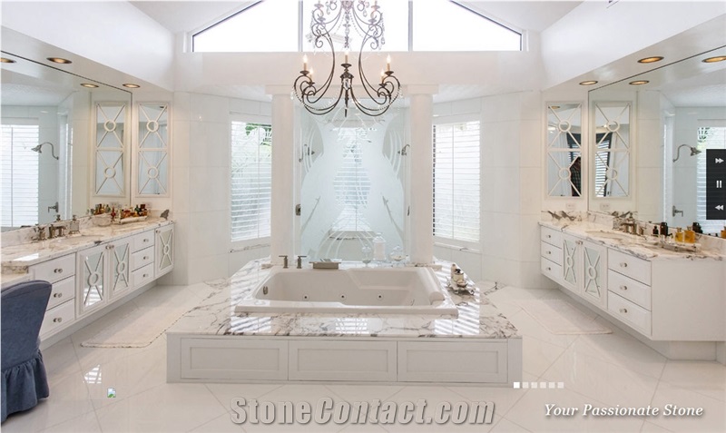 Statuary Marble Modern Bathroom Design