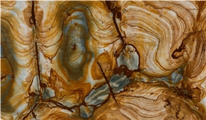Yellow Wood Slab,Stone Wood Quartzite