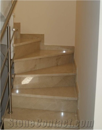 Crema Marfil Marble Stairs & Step