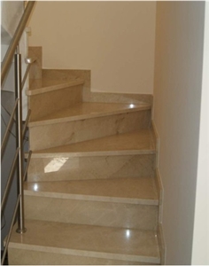 Crema Marfil Marble Stairs & Step