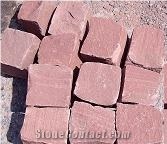 Quarry Kirchevo Sandstone, Bulgaria - Red Sandstone Cube Stone & Pavers