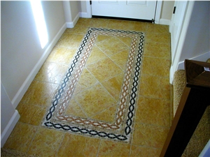 Nembro Giallo Marble Floor Tiles, Italy Yellow Marble