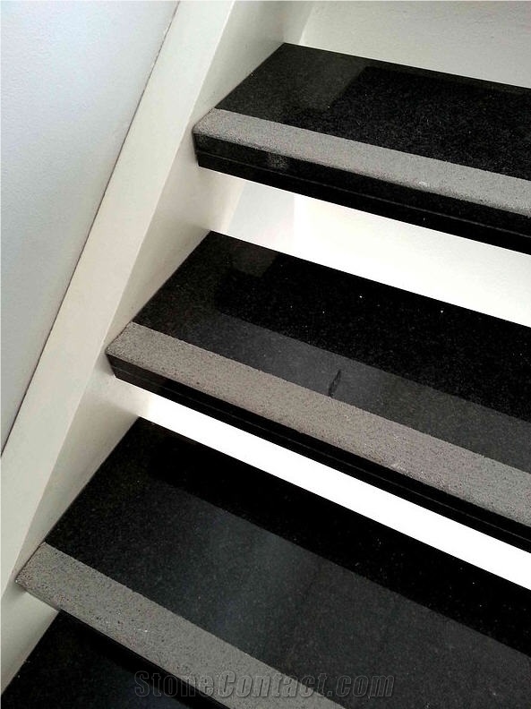 Impala Black Granite Stairs