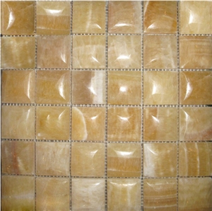 Onyx Masaic-Big Bread 020, China Honey Onyx Mosaic Walling