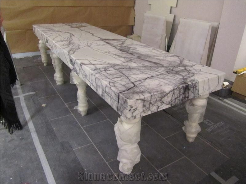 Milas Lilac Marble Tabletops