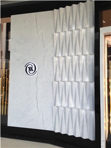 Milas White Marble Wall Installation Project
