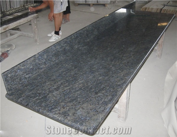China Butterfly Blue Granite Kitchen Countertop
