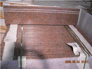 China Red Granite G562 Granite Stairs & Steps