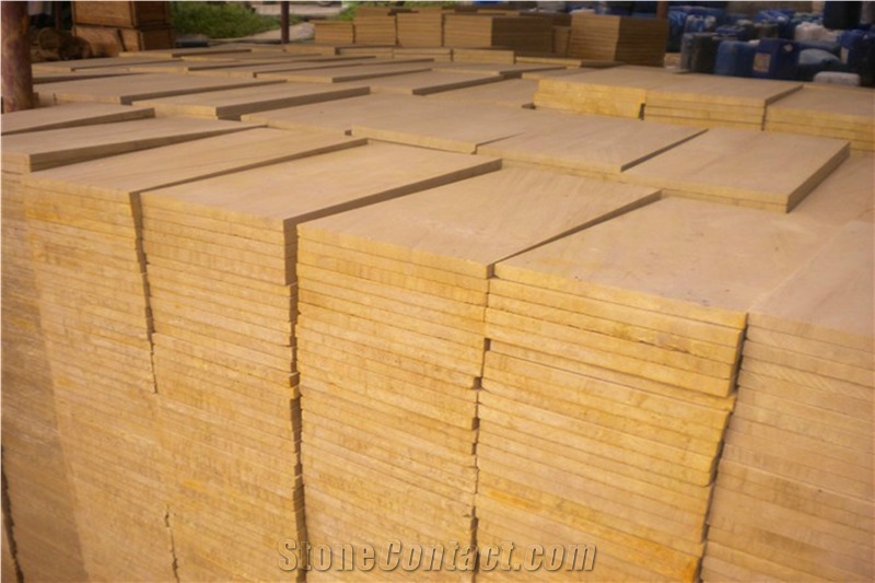 China Yellow Sandstone Tiles & Slabs