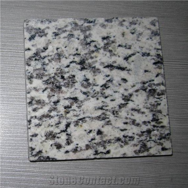 Chinese Polished Tiger Skin White Granite Tiles & Slabs, China White Granite