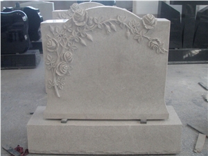 English Style Monument & Tombstone, White Granite Monuments