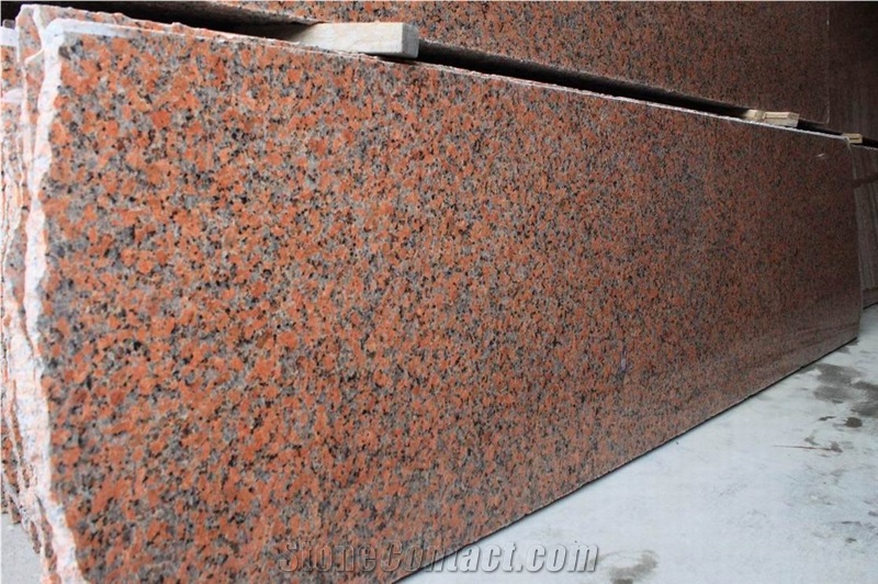 G562 Granite Tiles & Slabs, China Maple Red Granite